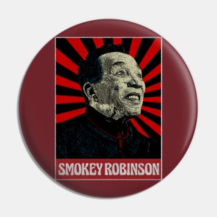 Vintage Smokey Robinson Pop Art Pin