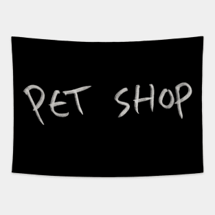 Hand Drawn Pet Shop Tapestry