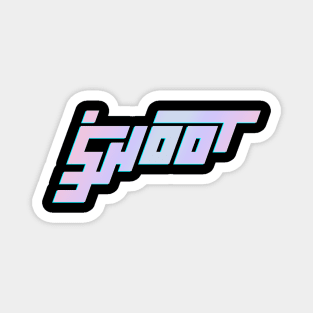 Shoot - Cyberpunk Logotype Style Magnet