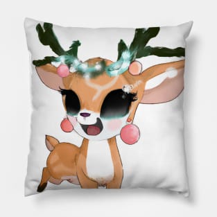 Cute Impala Drawing Pillow