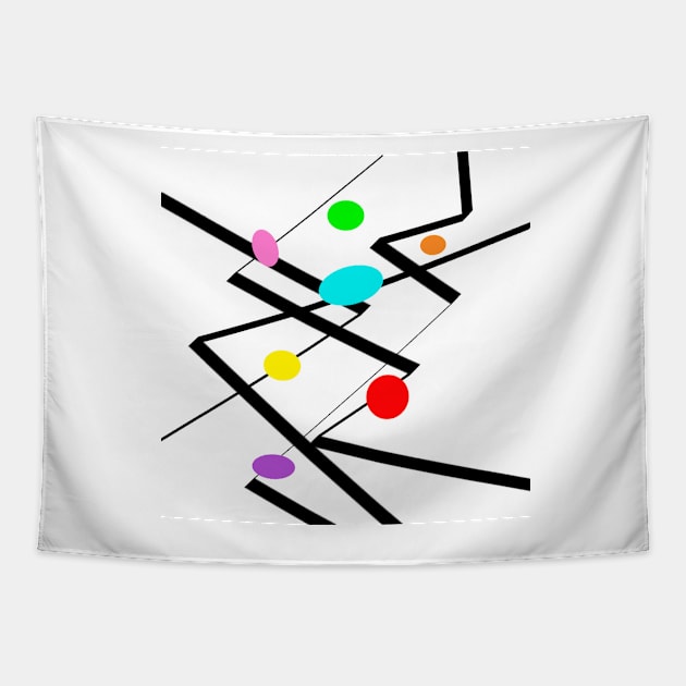 Zig Zag Two - abstract art Tapestry by art64