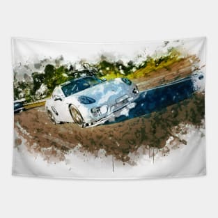 Cayman Porsche - Watercolour Tapestry