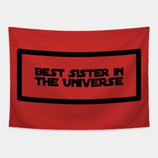 Best Sister in the Universe Sci-Fi Fan Tapestry