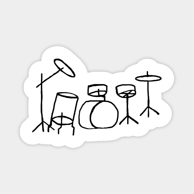 Drum Set Magnet by notastranger