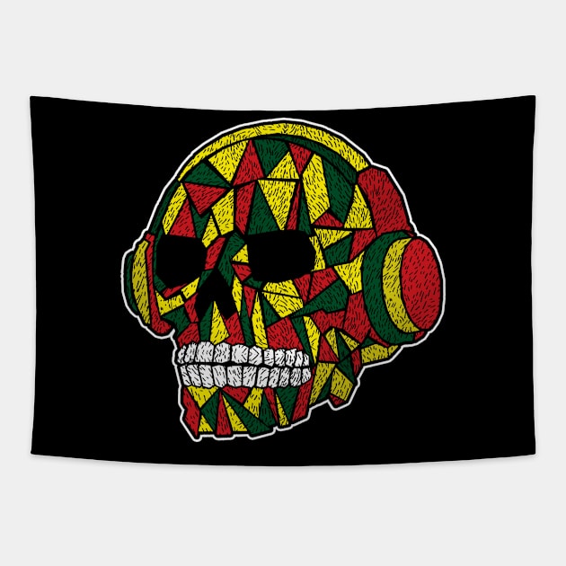 skull Tapestry by jeffartph