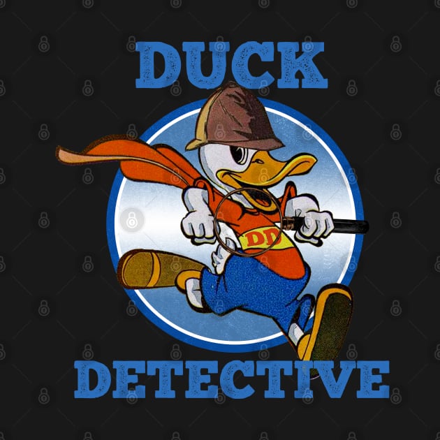 Duck Detective Vintage Retro Cartoon Comic Vibe by Joaddo