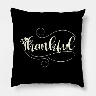 Thankful_light lettering Pillow