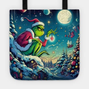 Whimsical Holidays: Grinch-Inspired Artwork and Festive Delights Tote