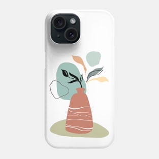 Abstract flower vase Phone Case