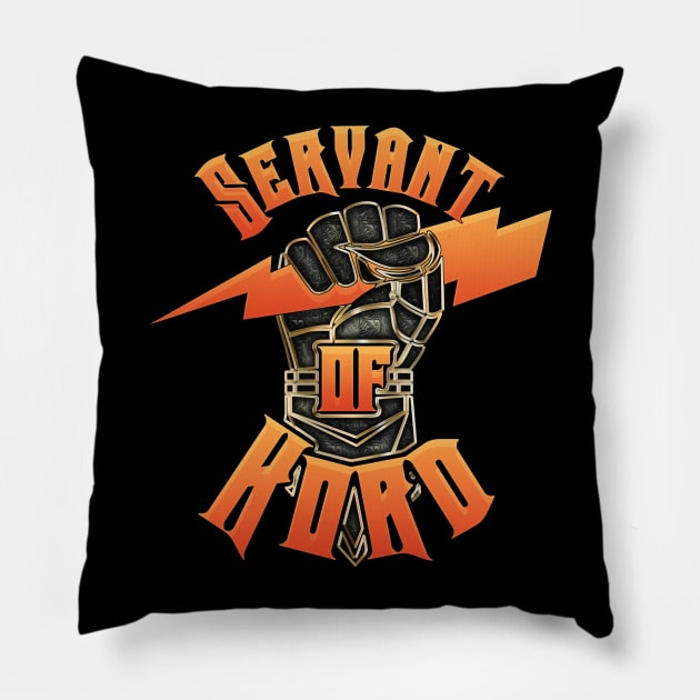 Servant of Kord Pillow by KennefRiggles