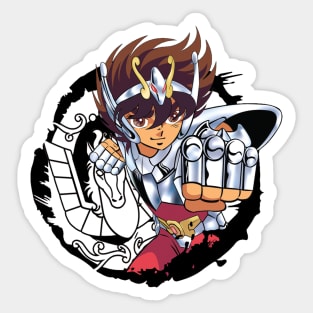 saint seiya omega Fanart characters Sticker for Sale by Jamescarterio