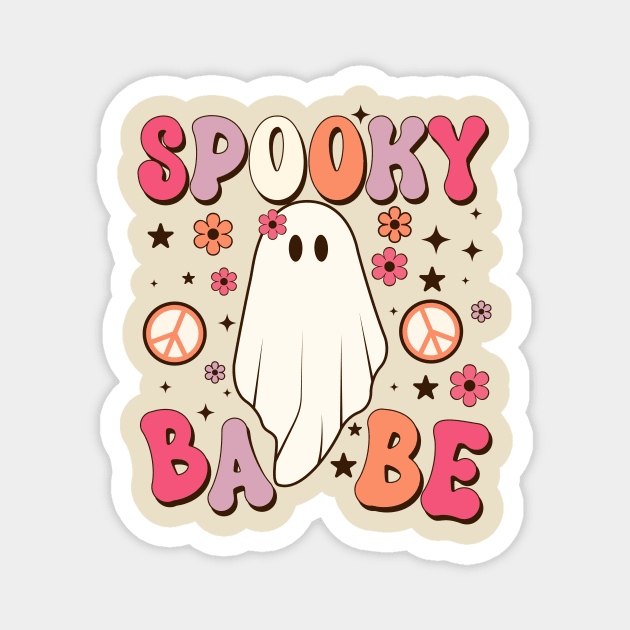 Spooky Babe Magnet by LMW Art
