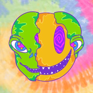 Alien Smile Emoji Psychedelic T-Shirt