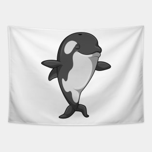 Killer whale at Yoga Fitness in Standing Tapestry