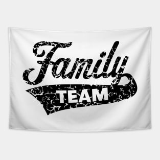 Family Team (Vintage / Black) Tapestry