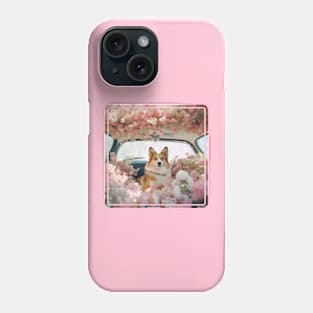 Cuteness Overload Dog With Flowers Phone Case