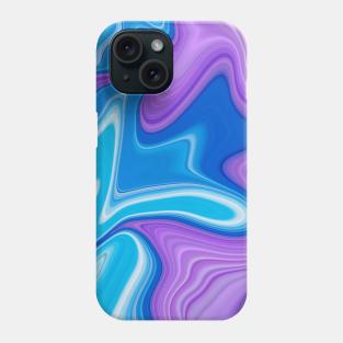 abstract liquid in purple color Phone Case