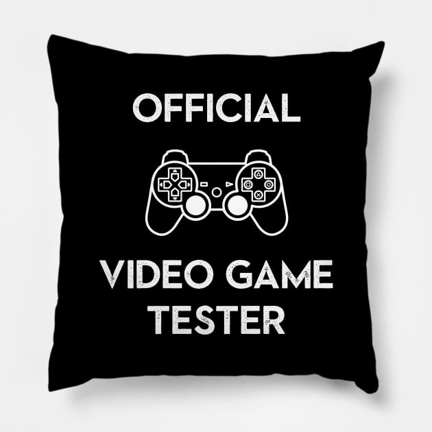 Official Video Game Tester Pillow by CHADDINGTONS