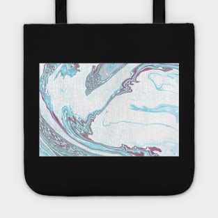 Blue and Purple Marble Tote