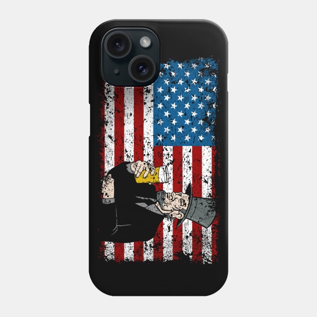 Drunk With Abe Lincoln Phone Case by RadStar