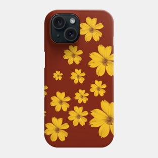 Daisy flower pattern yellow Phone Case