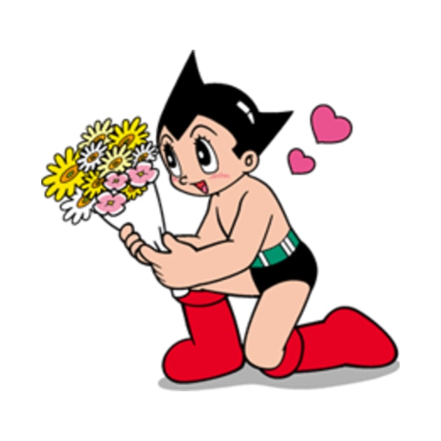 Astro Boy Flowers by Secretsheep13