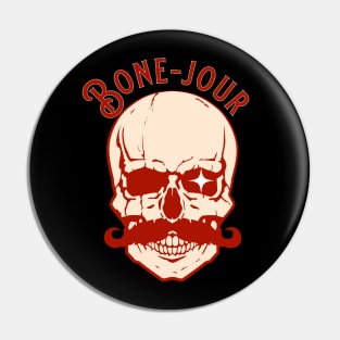 Bone-Jour It's Halloween Pin