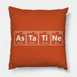 Astatine (As-Ta-Ti-Ne) Periodic Elements Spelling Pillow