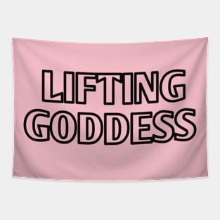 Lifting Goddess white Tapestry