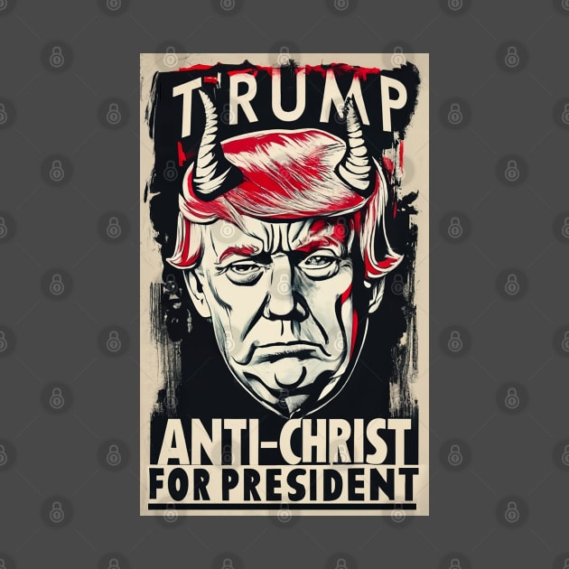 Trump Antichrist for President by Dysfunctional Tee Shop