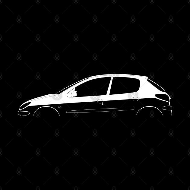 Peugeot 206 Silhouette by Car-Silhouettes