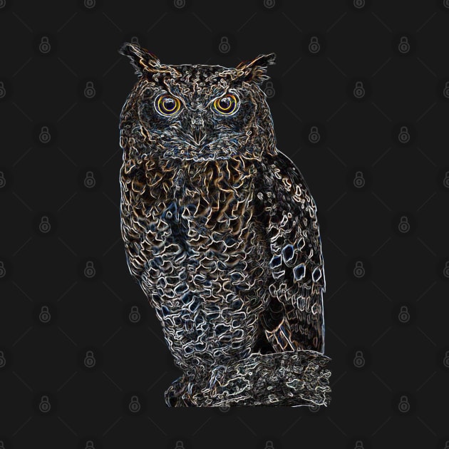 Cool Owl - Bird Design by Whites Designs