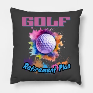 Golf Retirement Plan Pillow