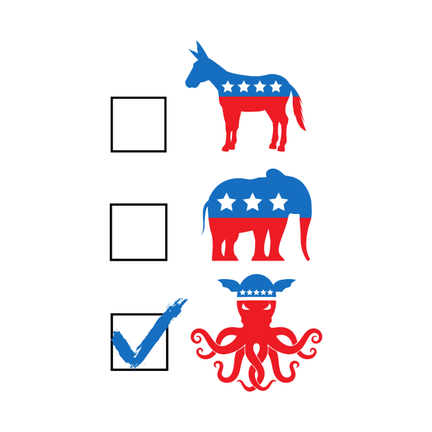 Democrat Republican Cthulhu Funny Politics Political Meme by Mellowdellow