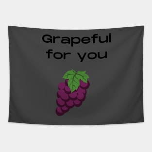 Grateful Grapeful Pun Tapestry