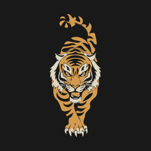 Japanese Tiger Black T-Shirt