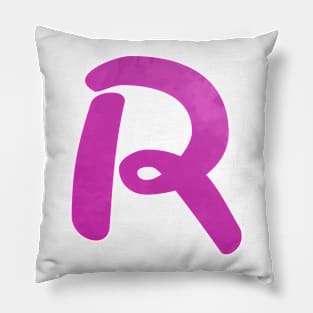 r Inspired Silhouette Pillow