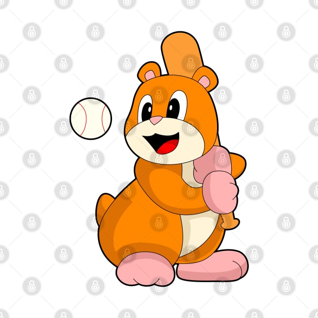 Hamster Baseball Baseball bat Sports by Markus Schnabel