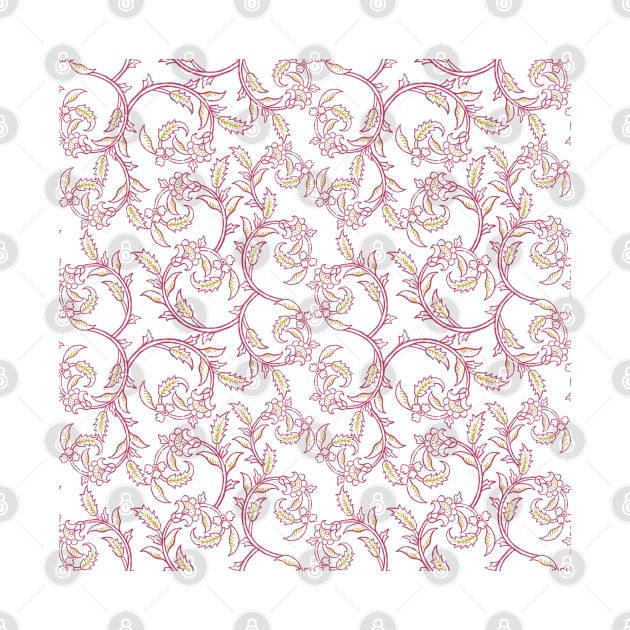 Curl Flower Seamless Pattern by LifeSimpliCity