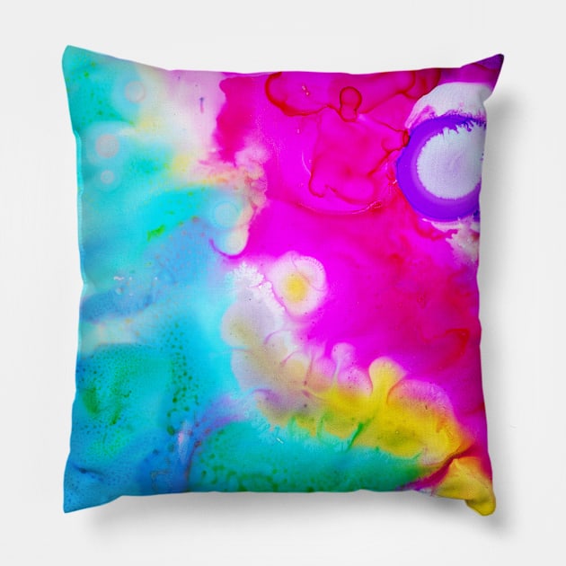 Waves of Happiness Pillow by Gingerlique