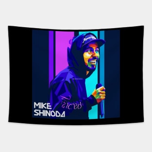 Mike Shinoda stylish WPAP Pop Art Illustration Tapestry