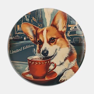 Vintage 1964 60 Year Old Funny Corgi NYC Lover 60th Birthday Pin