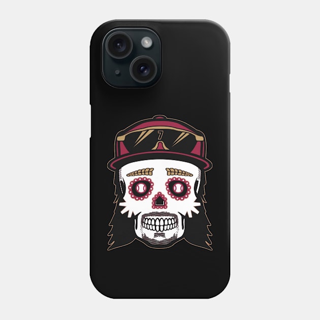 Corbin Carroll Sugar Skull Phone Case by KraemerShop