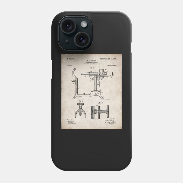 Ophthalmoscope Patent - Optometrist Eye Doctor Office Art - Antique Phone Case by patentpress