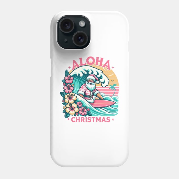 Hawaiian Santa Phone Case by Chromatic Fusion Studio