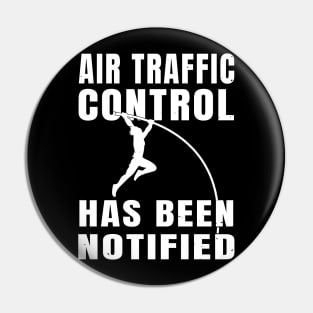 Pole Vault Air Traffic Control Athlete Gift Pin