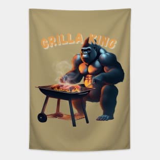 Grilla King Funny BBQ Tapestry