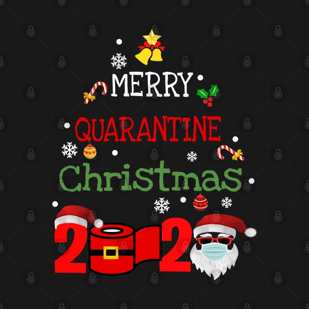 Merry Quarantine Christmas 2020 Pajamas Matching Family Gift T-Shirt by andreson