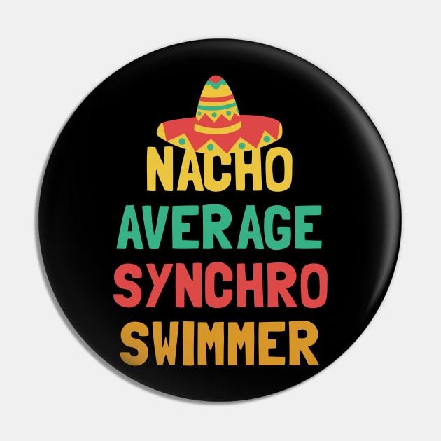 Not Your Average Synchro Swimmer Pin by orlumbustheseller