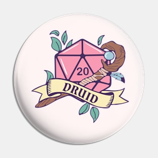 D&D Druid D20 Pin